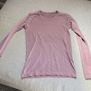 lululemon athletica Mauve Long Sleeve Swiftly Top
